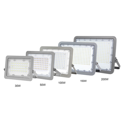 Good Heat Sinking Outdoor LED Flood Lights 110lm/W Ac 85-265v 120-277v CRI 80