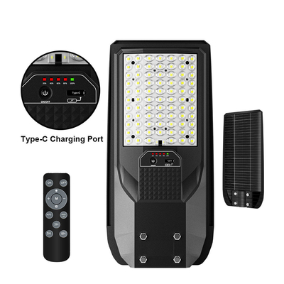 TR-CS Yüksek Lumen Parlaklığı C Tipi şarj cihazı ve IP65 Su Direnci ile Tek Güneş LED Sokak Işığı