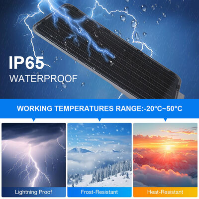 30000 Lumen All in One Solar Street Light with LiFePO4 Lithium Battery and IP65 Waterproof